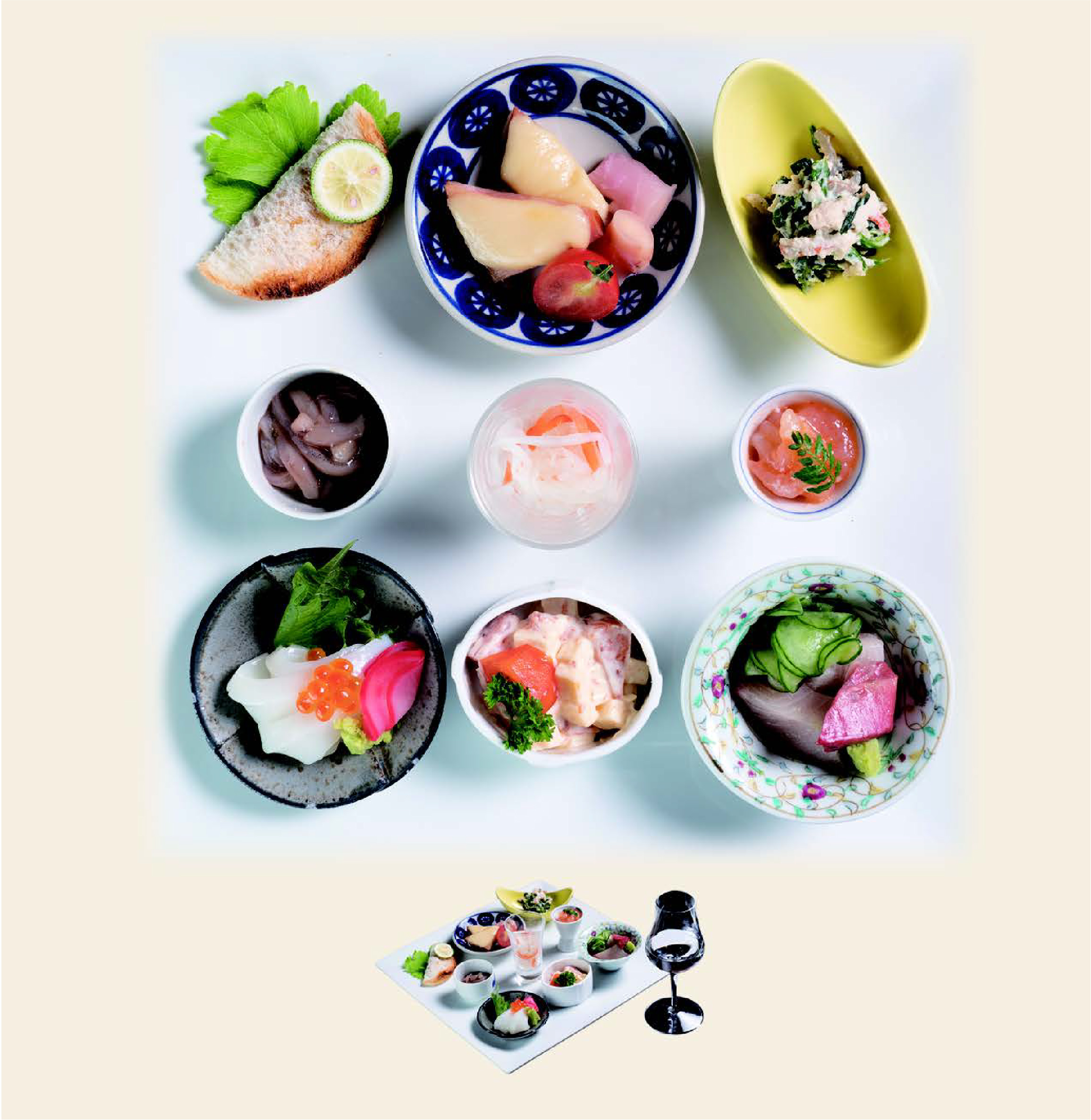 9種類のおつまみ盛り合わせプレート